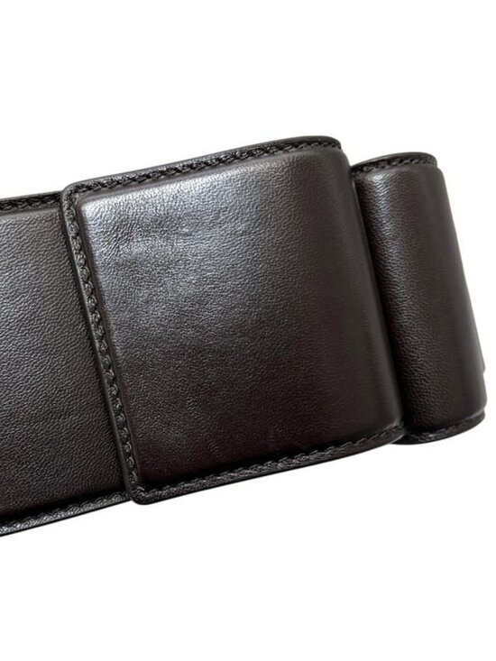 Bottega Veneta Belt Brown M Thick Waist 88 cm 85 Leather main image 9